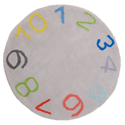 Orsina Premier Kids Kids Round Number Rug from B&Q