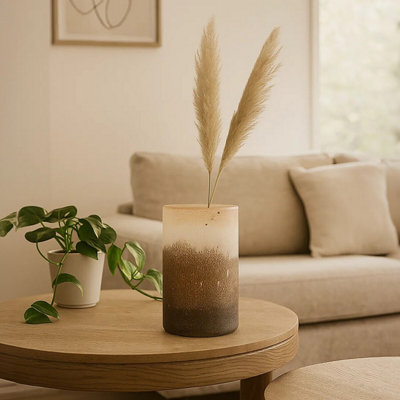 Orsina Chiara Medium Natural Sand Effect Vase from B&Q