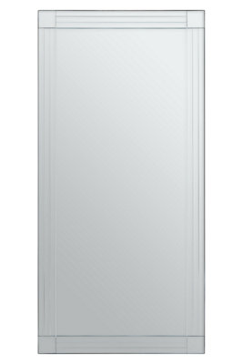 Orsina Sana Rectangular Wall Mirror With Linear Detail from B&Q