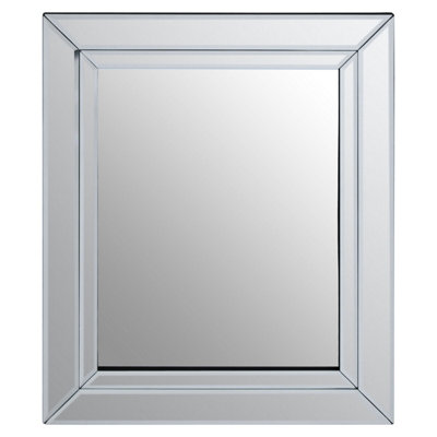 Orsina Sana Small Square Bevelled Wall Mirror from B&Q
