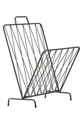 Orsina Avento Black Magazine Rack from B&Q