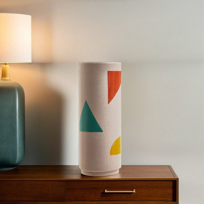 OrsinaLarge Abstract VaseHandcrafted Ceramic Vase For Modern HomeStylish Stoneware Vase For Living Room from B&Q