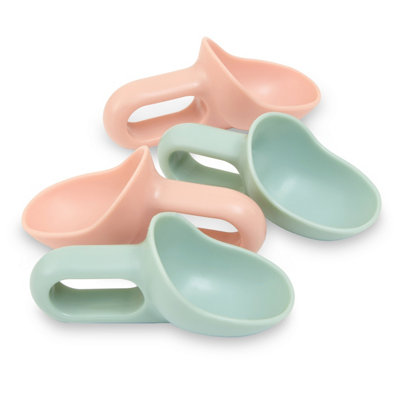 Orsina Hallie Set Of Four Mini Scoops In Pink And Mint Green - Green, Pink - Image 4
