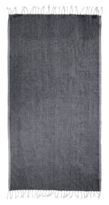 Orsina Thread & Loom Black Hammam Towel