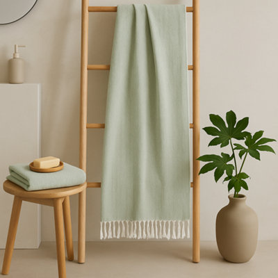 Orsina Thread & Loom Desert Sage Hammam Towel