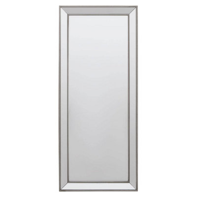 Orsina Silver Wall Mirror With Wooden FramePolished Decorative Mirror For Modern InteriorFull Length Mirror from B&Q