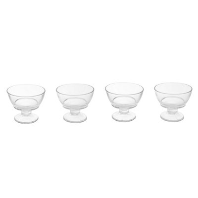 Orsina Elegant Set Of Four Round Sundae DishesDurable Sundae Glasses For DessertsVersatile Ice Cream Bowls from B&Q