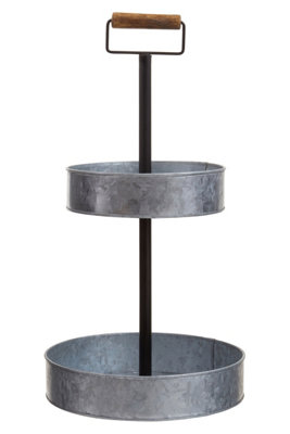 Orsina Drummond Two Tier Cake Stand With Handle from B&Q