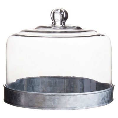Premier Housewares Maison By Premier Drummond Cake Plate With Glass Cover