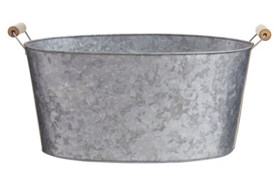B&Q -  Drummond Galvanised Steel Party Tub