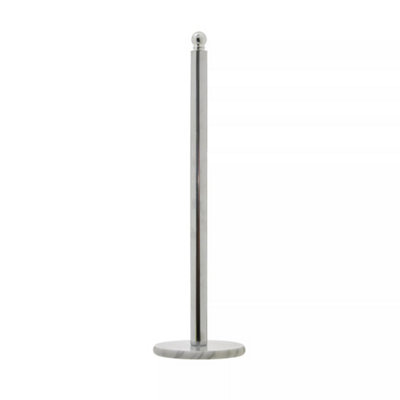 Orsina Elegant Design Chrome Large Toilet Roll HolderStable Toilet HolderSturdy Roll Holder With Marble Base from B&Q