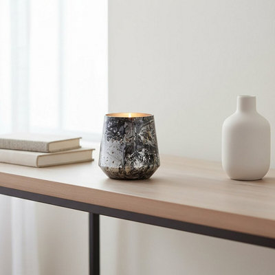 Orsina Garan Grey Candle Holder from B&Q