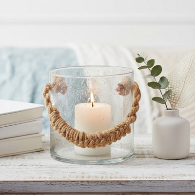Orsina Kuta Natural Rope Small Lantern from B&Q