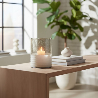Orsina Glynn Natural Large Candle Holder from B&Q