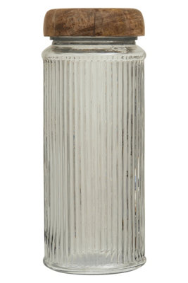 Orsina Garner Large Glass Storage Jar from B&Q
