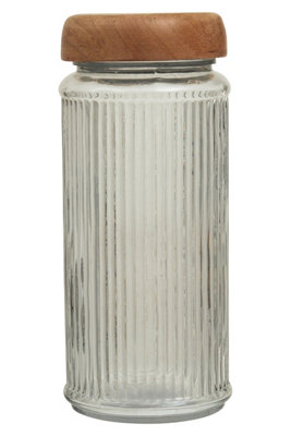 Orsina Garner Medium Glass Storage Jar from B&Q
