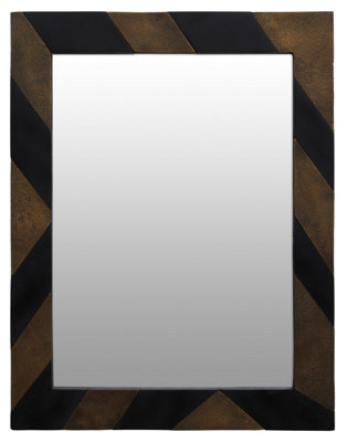 B&Q -  Black And Gold Wall Mirror