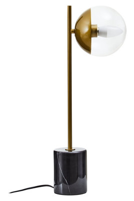 B&Q -  Contemporary Small Gold Finish Metal Table LampVersatile Desk LampSturdy Modern Ambient Lamp On Table