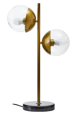 Orsina Handcrafted Large Table Lamp With Black Marble BaseMinimalist Design Desk LampVersatile Lamp On A Table from B&Q