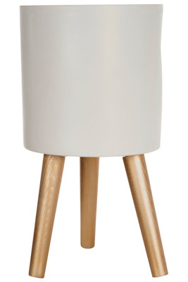 Orsina Darnell Small White Planter from B&Q