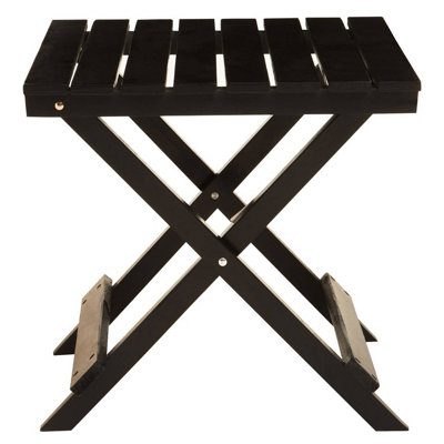 Orsina Black Wood Folding TableOutdoor Robust Collapsible Folding Table For GardenCoffee Table For Outdoor from B&Q