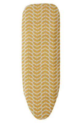 Orsina Unisex Yellow Flower Ironing Board Cover, Vibrant Floral Print With Soft Padded Cotton Surface, Elastic Edging For Secure In - Image 4