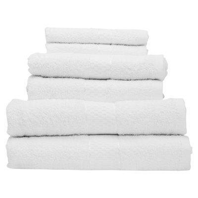 Orsina Thread & Loom 6 Piece White Towel Set
