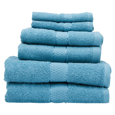 Orsina 6Pc Towel SetUltra-Soft Cotton Towels With Quick-Dry TechnologyIncludes 2 Bath Towels2 Hand Towels