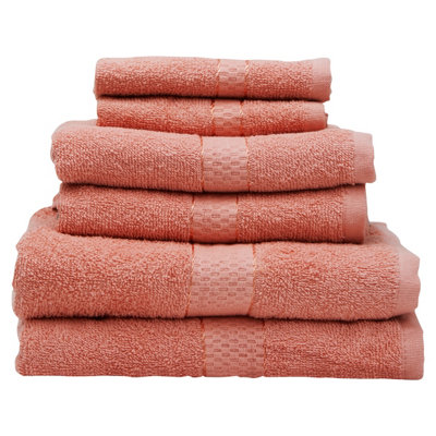 Orsina 6Pc Towel SetUltra-Soft Cotton Towels With Quick-Dry TechnologyIncludes 2 Bath Towels2 Hand Towels