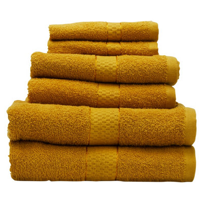 Orsina 6Pc Towel SetUltra-Soft Cotton Towels With Quick-Dry TechnologyIncludes 2 Bath Towels2 Hand Towels
