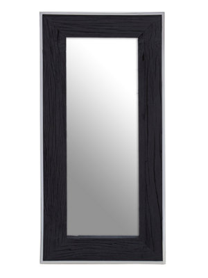 Orsina Black Rectangular Mirror from B&Q