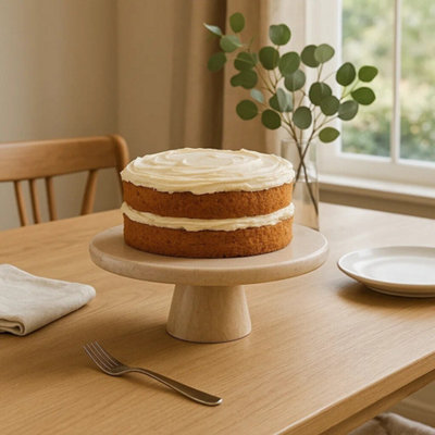 Orsina Himaya Champagne Marble Cake Stand from B&Q