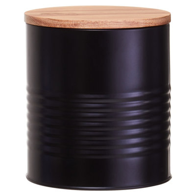 Orsina Wilko Black Tin Canister from B&Q