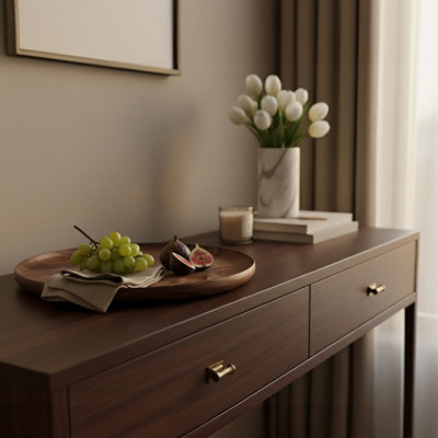 Orsina Rosi Round Sheesham Wood Plate from B&Q