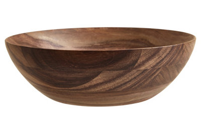 Orsina Rosi Small Round Sheesham Wood Salad Bowl from B&Q