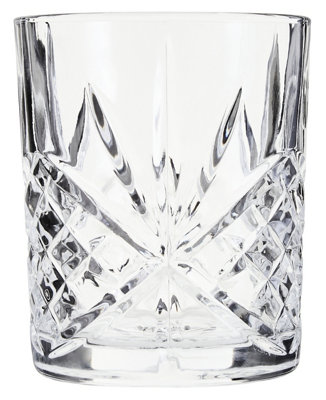 B&Q -  Elegant Crystal 315Ml Clear TumblerVersatile Small Tumbler For KitchenPractical Decorative Tumbler