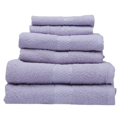 Orsina 6Pc Towel SetUltra-Soft Cotton Towels With Quick-Dry TechnologyIncludes 2 Bath Towels2 Hand Towels
