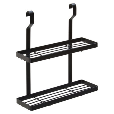 Premier Housewares Sorello Two Tier Matt Black Hanging Storage Shelf Unit from B&Q