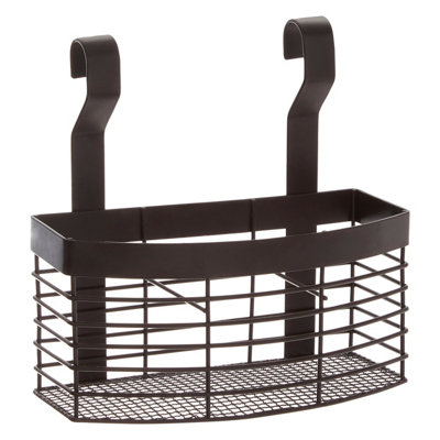 Orsina Sorello Matt Black Hanging Storage Basket from B&Q