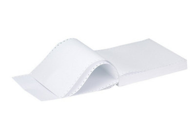 Q-Connect 11X9.5 Inches 3-Part Ncr Perforated Plain Listing Paper (Pack Of 700) Kf02709 from B&Q