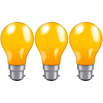 Crompton Lamps 25W Gls B22 Dimmable Colourglazed Ip65 Amber (3 Pack) from B&Q