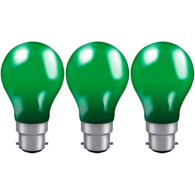 Crompton Lamps 25W Gls B22 Dimmable Colourglazed Ip65 Green (3 Pack) from B&Q