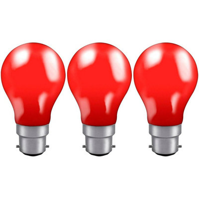 Crompton Lamps 25W Gls B22 Dimmable Colourglazed Ip65 Red (3 Pack) from B&Q