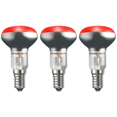 Crompton Lamps 25W R50 Reflector E14 Dimmable Red (3 Pack) from B&Q