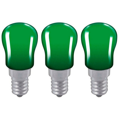 Crompton Lamps 15W Pygmy E14 Dimmable Green (3 Pack) from B&Q