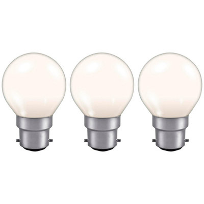 Crompton Lamps 15W Golfball B22 Dimmable Colourglazed Ip65 White (3 Pack) from B&Q