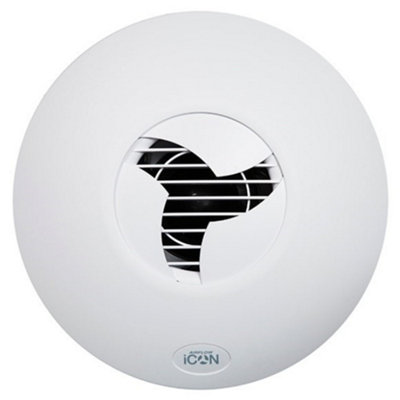 Airflow 72591601 Icon30 Circular Auto-Iris Extractor Fan (240V Mains) from B&Q