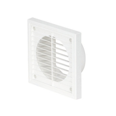 Airflow 100mm Fixed Grille White 52641101 from B&Q