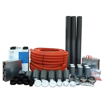 Airflow Entro V Dv65 Mvhr Ventilation Kit With Heat Recovery For Homes Up To 116M2 Energy Efficient System from B&Q