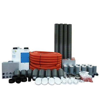 Airflow Entro V Dv82 Mvhr Kit For Homes Up To 184 Sqm With Digital Controller And Airflexpro Ducting from B&Q
